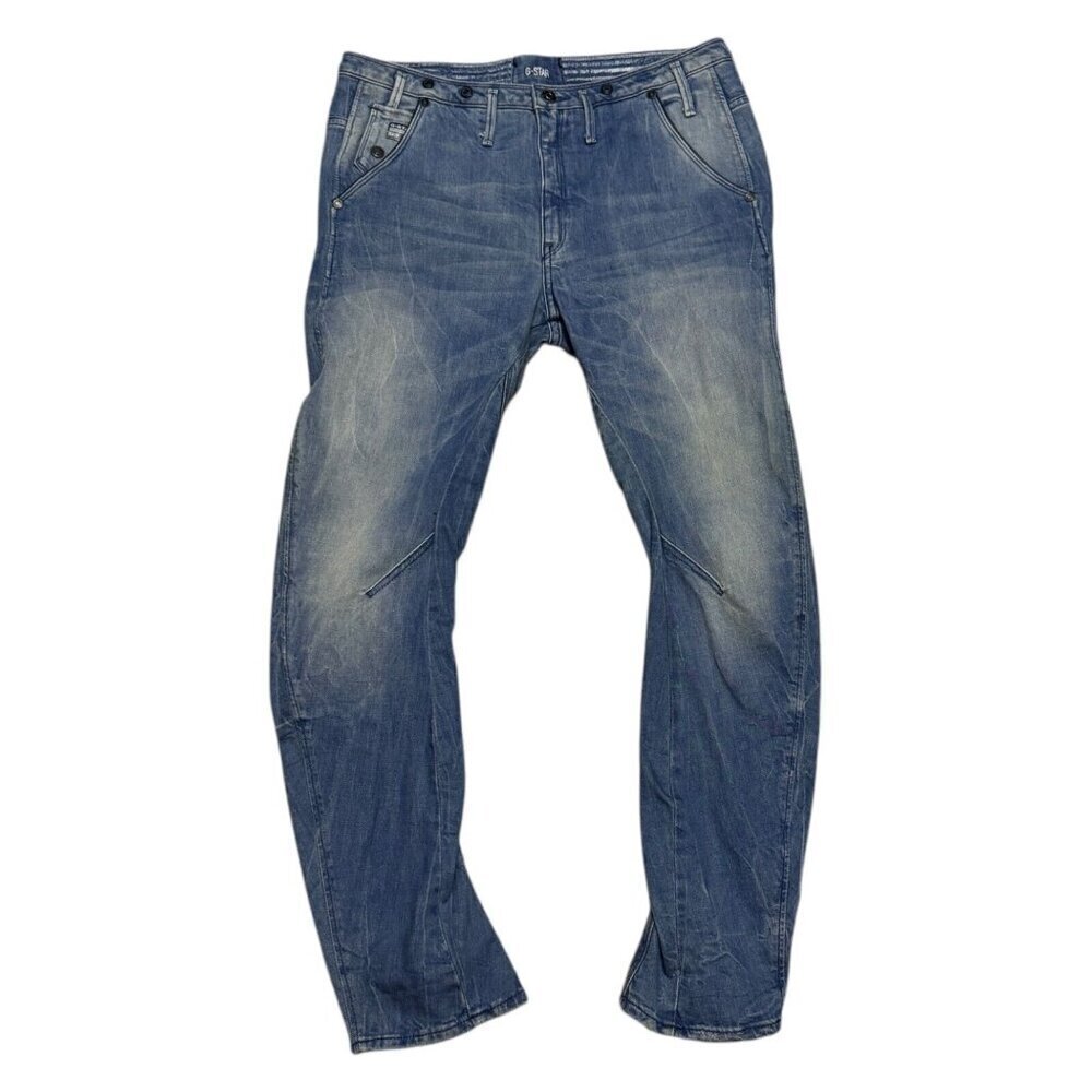 G STAR RAW ARC Navy 3D TAPERED BRACES Designer Denim Jeans Womens 12